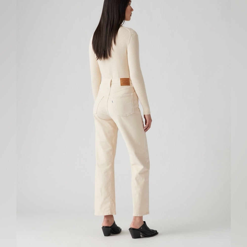 Levi’s premium Ribcage corduroy high rise ankle jeans